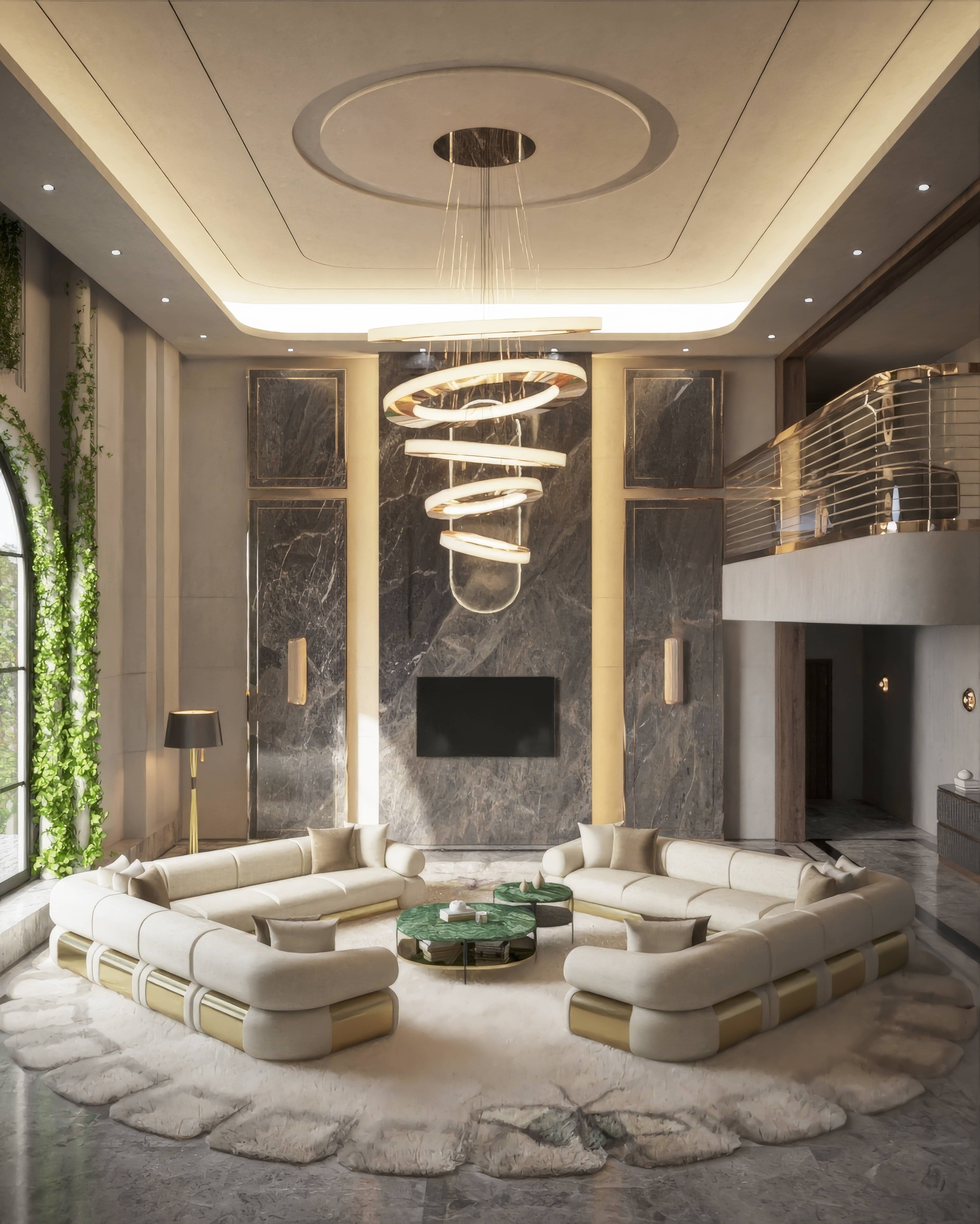 صالة معيشة عصرية